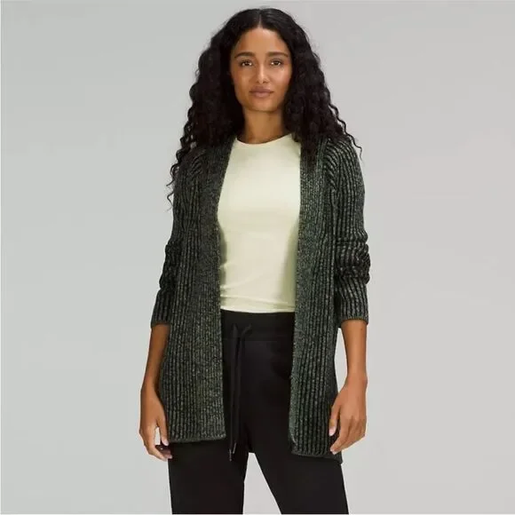 Lululemon Cotton-Cashmere Blend Sweater Wrap - Picture 3 of 9